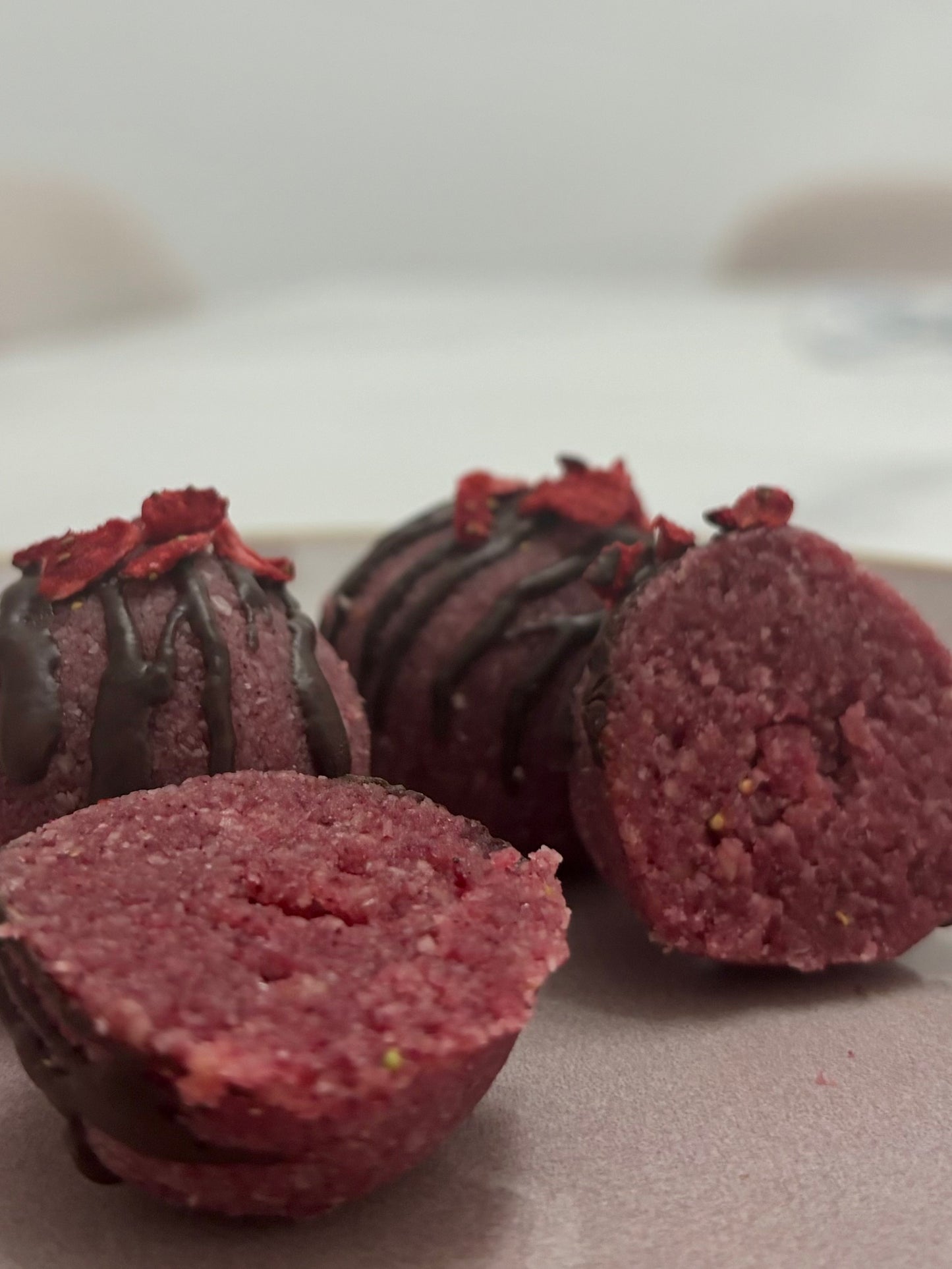 Pretty In Pink Energy Balls