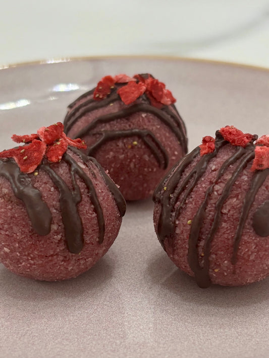 Pretty In Pink Energy Balls